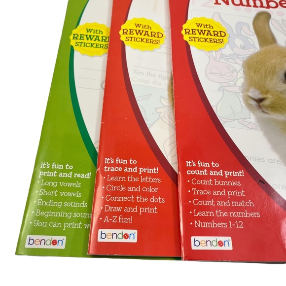 3 Bendon activity workbooks for coloring, drawing, word problems and more. - Picture 2 of 12